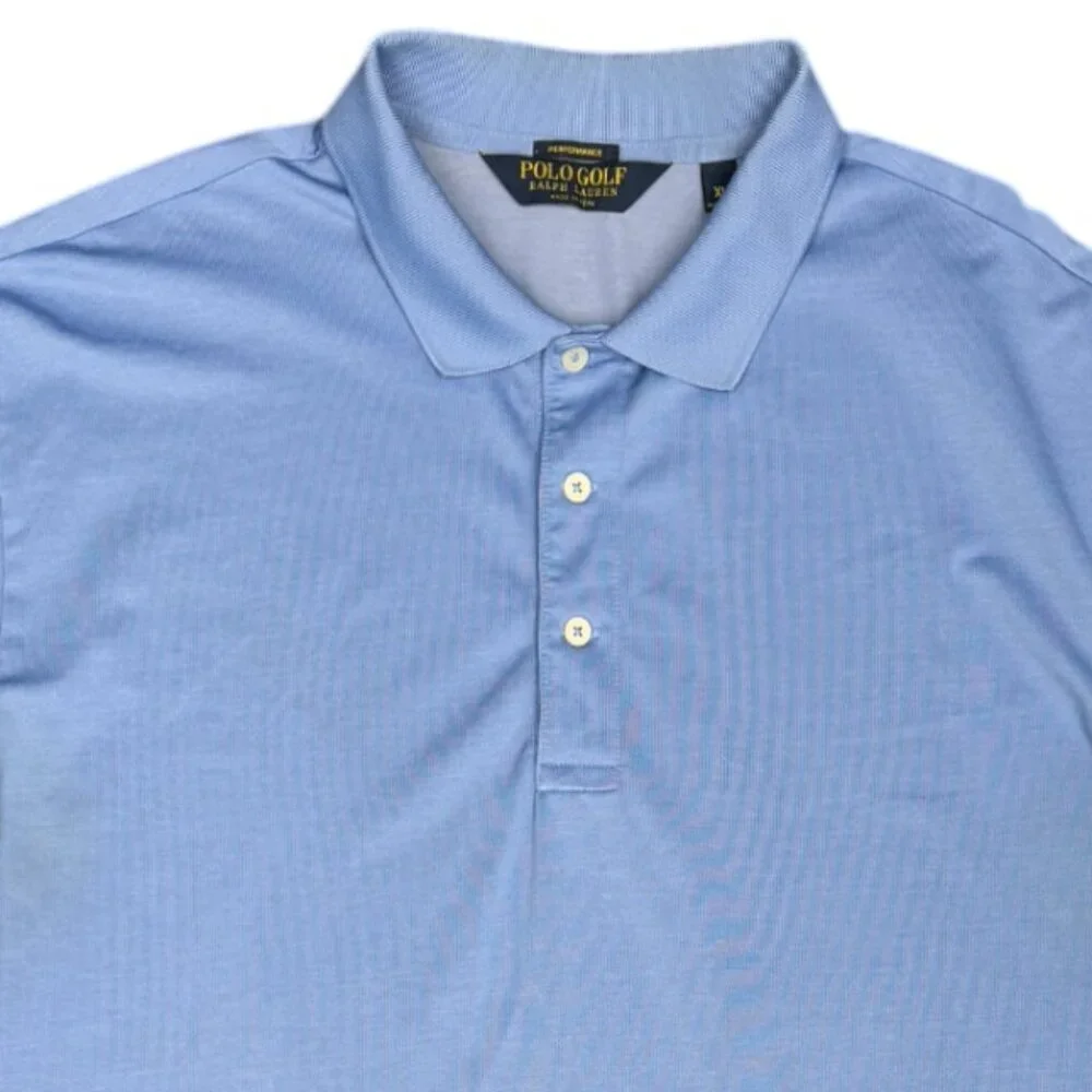 Men's POLO‎ RALPH LAUREN Performance Polo Golf Short Sleeve Pima Shirt | Size XL
